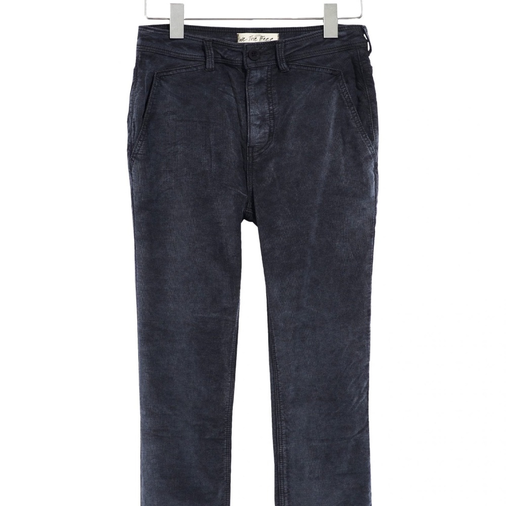 FREE PEOPLE FINE LINE STRAIGHT LEG CROP JEANS